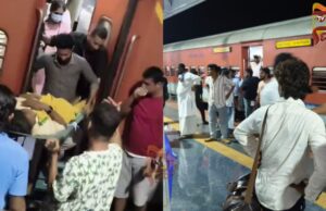 ರೈಲಿನಲ್ಲಿ ಮಹಿಳೆಗೆ ಹೆರಿಗೆ ನೋವು – ವೈದ್ಯರಿಲ್ಲದೆ ಮಹಿಳೆಯರಿಂದಲೇ ಹೆರಿಗೆ..!