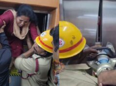 ಲಿಫ್ಟ್ನಲ್ಲಿ 9 ಮಂದಿ ಲಾಕ್ – ಹರಸಾಹಸಪಟ್ಟು ರಕ್ಷಿಸಿದ ಅಗ್ನಿಶಾಮಕ ಸಿಬ್ಬಂದಿ..!