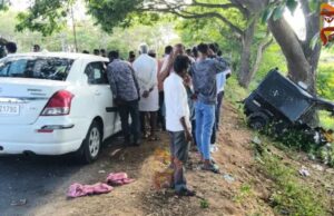 ಕಾರು ಗುದ್ದಿದ ರಭಸಕ್ಕೆ ಆಟೋ ಅಪ್ಪಚ್ಚಿ – 10 ಮಂದಿಗೆ ಗಾಯ..!