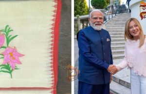ಇಟಲಿ ಪ್ರಧಾನಿ ಮೆಲೋನಿಗೆ ‘ಶಿರುಯಿ ಲಿಲಿ, ಮುಗಾ’ ರೇಷ್ಮೆ ವಸ್ತ್ರ ಗಿಫ್ಟ್ ಕೊಟ್ಟ ಮೋದಿ