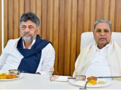 ಶಾಸಕಾಂಗ ಪಕ್ಷದ ನಾಯಕನಾಗಿ ಡಿ.ಕೆ. ಶಿವಕುಮಾರ್ ಆಯ್ಕೆ; ಸಿಎಲ್ಪಿ ಸಭೆಯಲ್ಲಿ ಸಿದ್ದರಾಮಯ್ಯರಿಂದ ಅಧಿಕೃತ ಘೋಷಣೆ