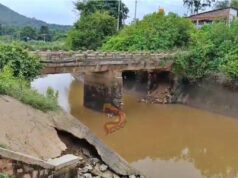 ಸೇತುವೆ ಕುಸಿಯುವ ಭಯ : ಭಯದಿಂದ ಸಂಚರಿಸುತ್ತಿದ್ದಾರೆ ಶಾಲಾ ಮಕ್ಕಳು ಮತ್ತು ರೈತರು, ನಾಲ್ಕು ಗ್ರಾಮಗಳಿಗೆ ಸಂಪರ್ಕ ಇಲ್ಲ