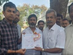 ಅಭಿಮಾನಿಗಳಿಂದ ಸಂಭ್ರಮ : ಬಿಜೆಪಿಯ ಜೀವರಾಜ್ ಗೆ ಶಾಸಕ ಪ್ರಮಾಣ ಪತ್ರ ಹಸ್ತಾಂತರ