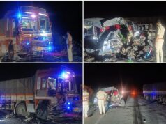 ಕಲಬುರಗಿಯಲ್ಲಿ ಭೀಕರ ಅಪಘಾತ: ಕ್ರೂಸರ್ ಗೆ ಲಾರಿ ಡಿಕ್ಕಿ, ಒಂದೇ ಕುಟುಂಬದ ಐವರು ಸ್ಥಳದಲ್ಲೇ ದುರ್ಮರಣ