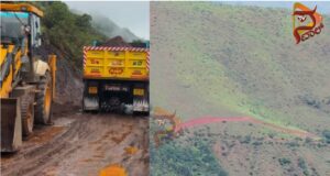 ಮುಳ್ಳಯ್ಯನಗಿರಿ : ಅಕ್ರಮ ರಸ್ತೆ ನಿರ್ಮಾಣ ̧ ಗುಡ್ಡದ ಮಣ್ಣು ಅಕ್ರಮ ಸಾಗಾಣೆಗೆ