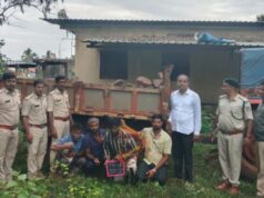 ದಾವಣಗೆರೆ : ಅರಣ್ಯದಲ್ಲಿ ಕಬ್ಬಿಣದ ಅದಿರು ದಂಧೆ , ನಾಲ್ವರು ಬಂಧನ, ಓರ್ವ ಪರಾರಿ